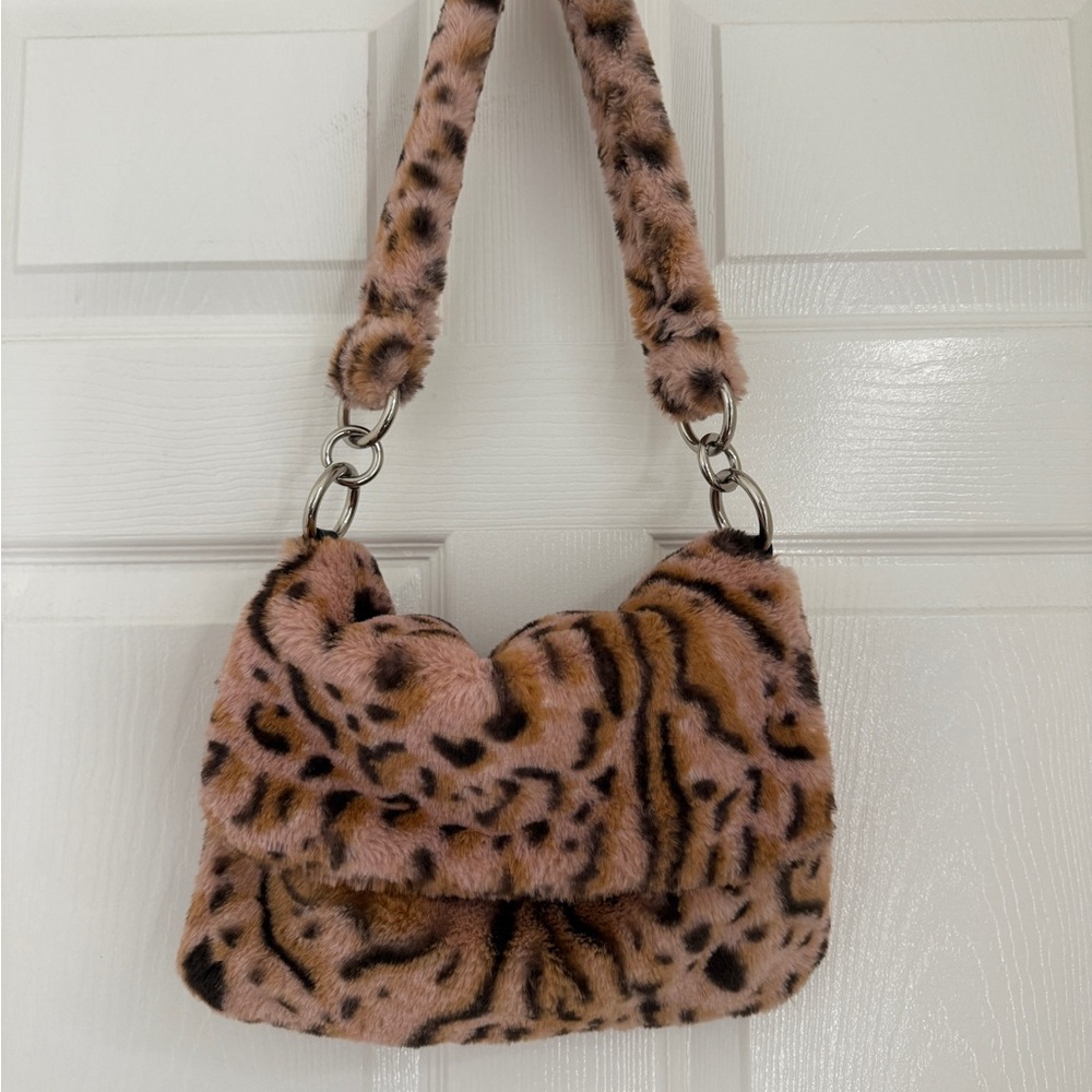 Topshop Faux Fur Crossbody Bag